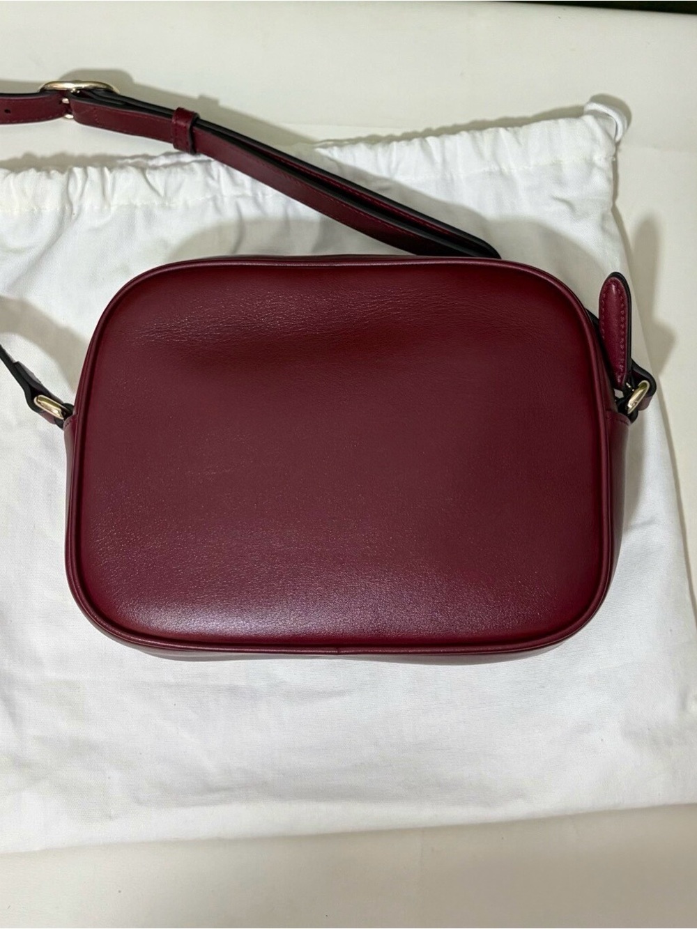 GUCCI Blondie Small shoulder bag in Rosso Ancora red leather - Picture 6 of 14
